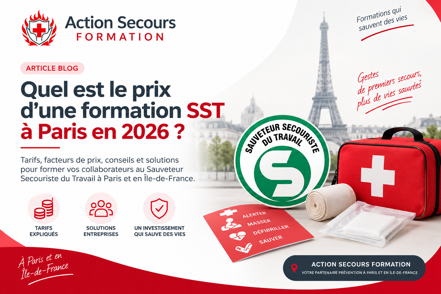 Tarif d’une formation SST à Paris avec Action Secours Formation
